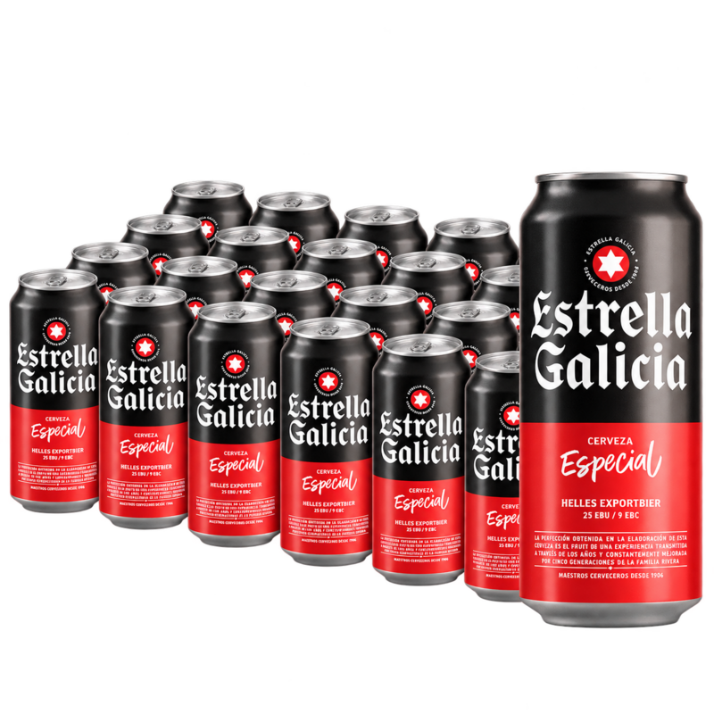 Estrella Galicia - Pack 24 Latas 50cl