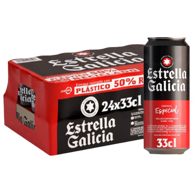 Estrella Galicia - Pack 24 Latas 33cl