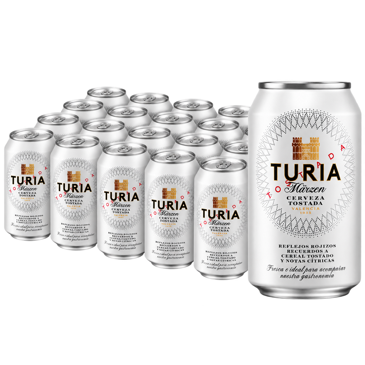 Turia Tostada - Pack 24 Latas 33cl