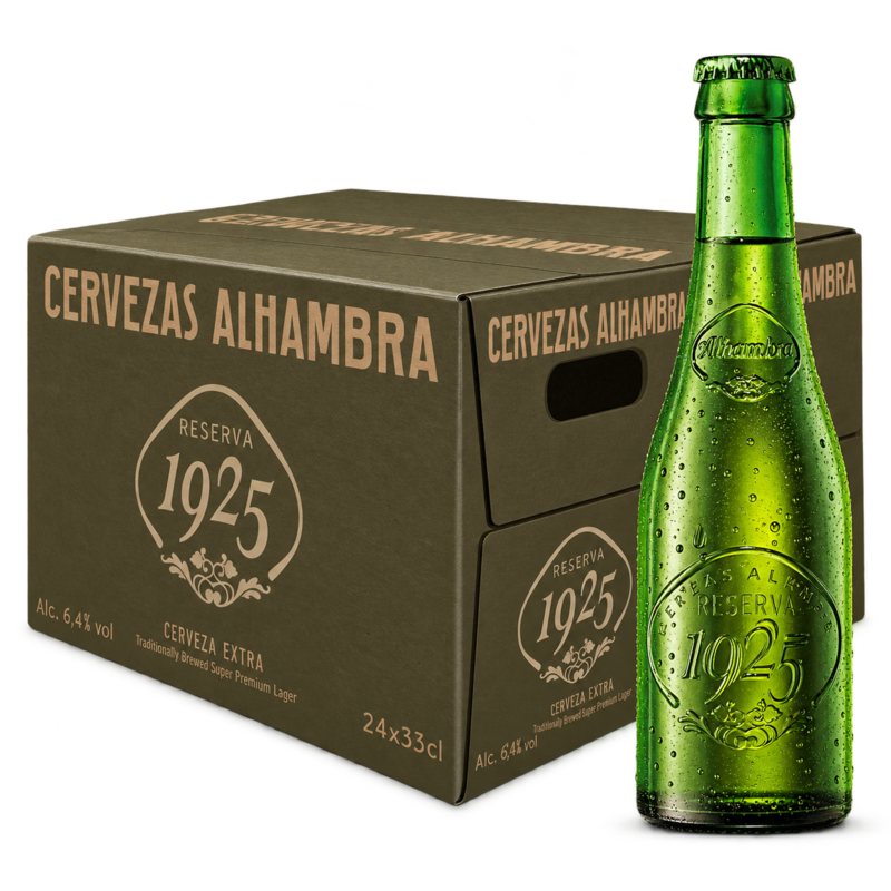 Cerveza Alhambra Reserva 1925 - Pack 24 Botellas 33cl