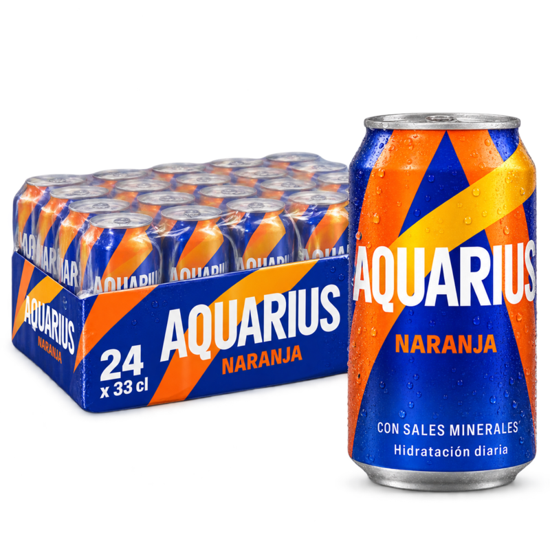 Aquarius Naranja - Pack 24 Latas 33cl