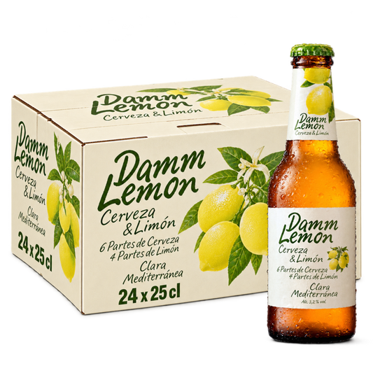 Cerveza Damm Lemon - Pack 24 Botellas 25cl