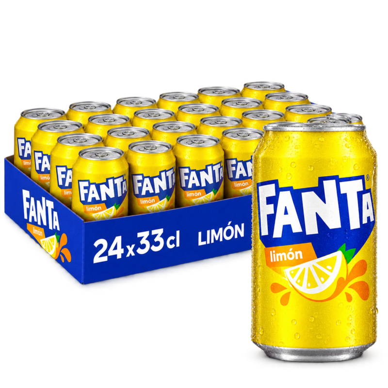 Fanta Limón - Pack 24 Latas 33cl
