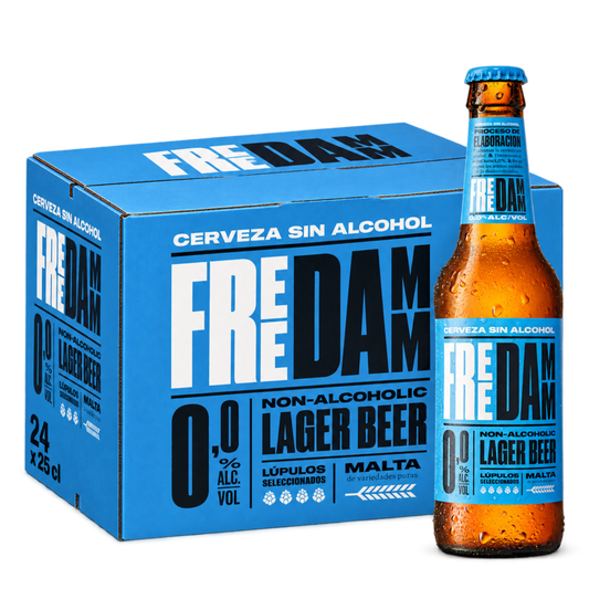 Cerveza Free Damm - Pack 24 Botellas 25cl