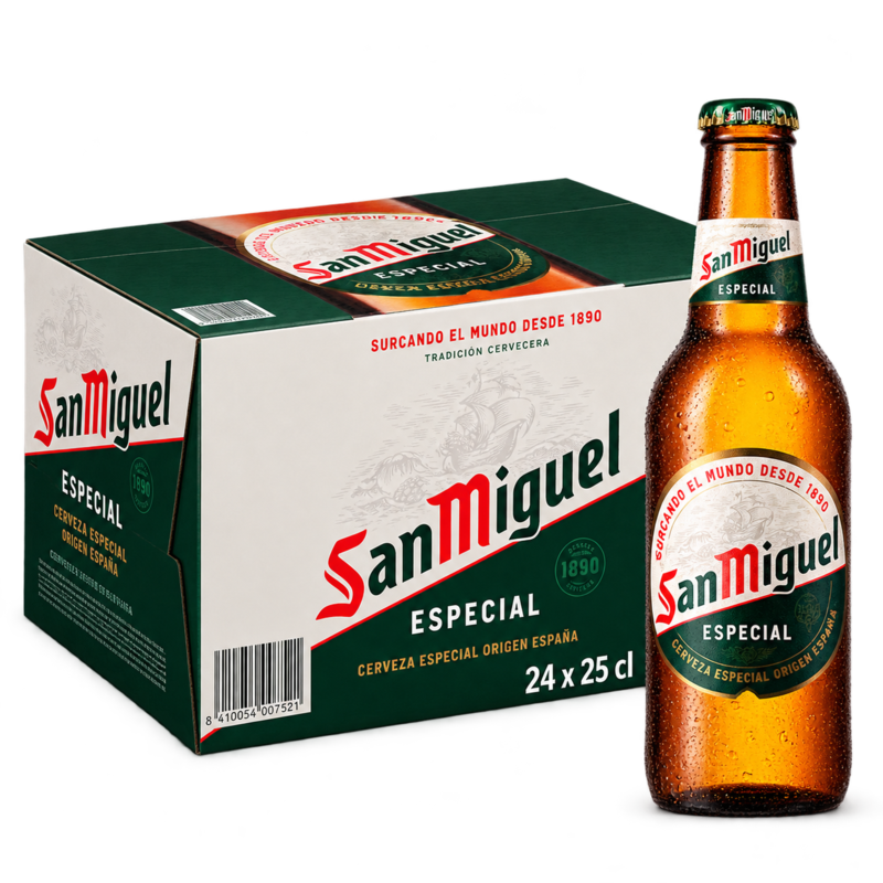 Cerveza San Miguel - Pack 24 Botellas 25cl