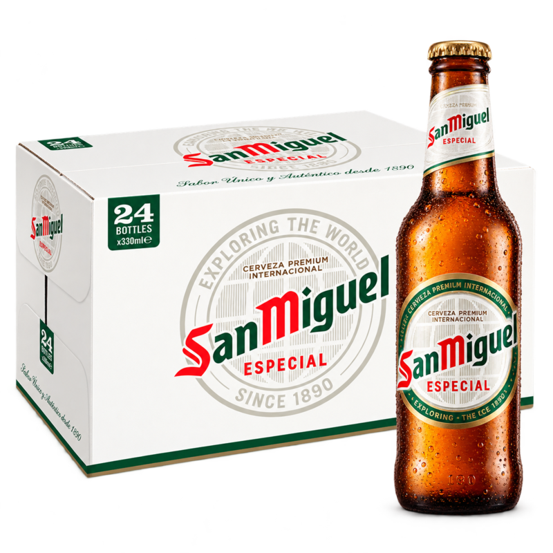 Cerveza San Miguel - Pack 24 Botellas 33cl