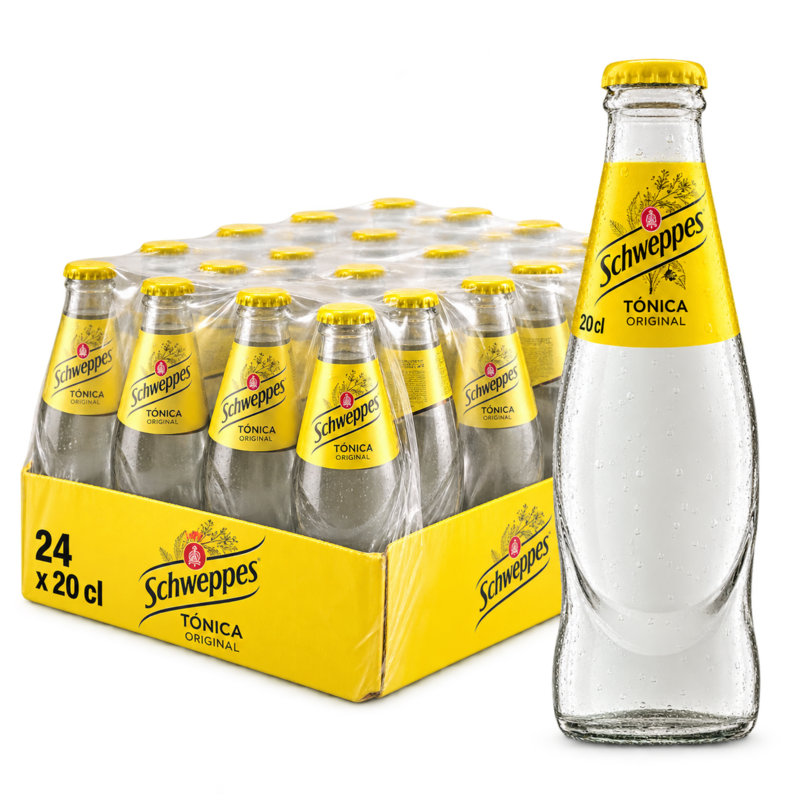 Tónica Schweppes - Pack 24 Botellas 20cl